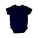 A Navy Short Sleeve Bodysuits from Raph and Remy in size 0-3M for neutral. (Back View)