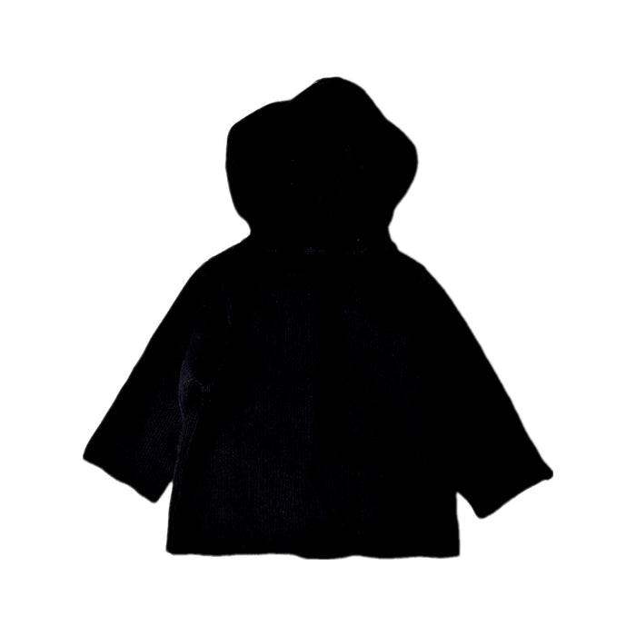 A Black Buttoned Sweatshirts from Purebaby in size 0-3M for neutral. (Back View)