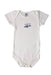 A White Short Sleeve Bodysuits from Petit Bateau in size Newborn for girl. (Front View)