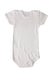 A White Short Sleeve Bodysuits from Petit Bateau in size Newborn for girl. (Back View)