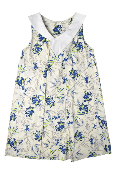 A Blue Sleeveless Dresses from Sea Apple in size 10Y for girl. (Back View)