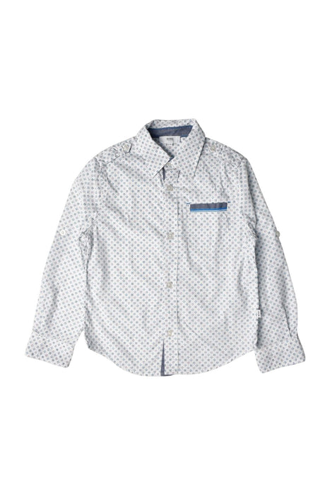 A White Long Sleeve Shirts from Hugo Boss in size 6T for boy. (Front View)