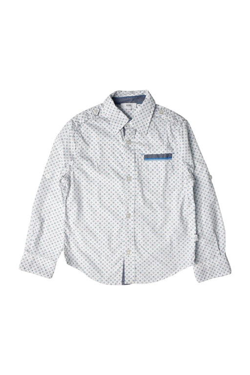 A White Long Sleeve Shirts from Hugo Boss in size 6T for boy. (Front View)