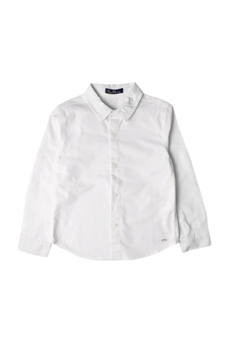 A White Long Sleeve Shirts from bloomB in size 5T for boy. (Front View)