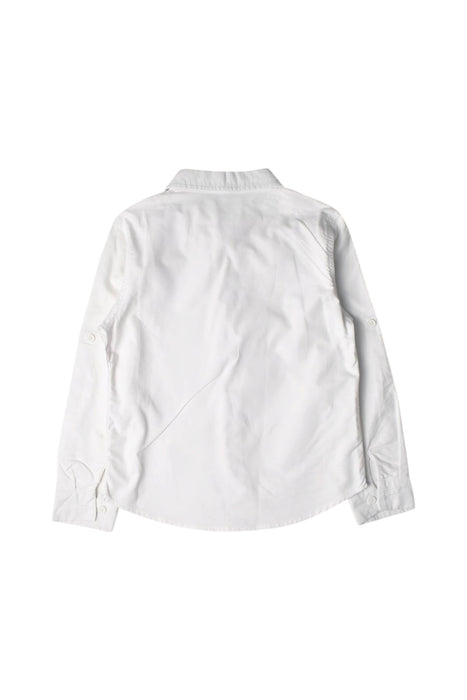 A White Long Sleeve Shirts from bloomB in size 5T for boy. (Back View)