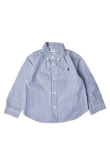 A Blue Long Sleeve Shirts from Ralph Lauren in size 18-24M for boy. (Front View)