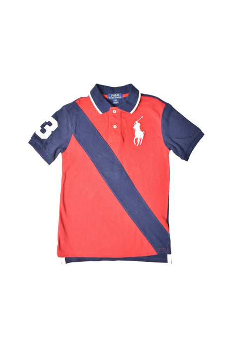 A Red Short Sleeve Polos from Polo Ralph Lauren in size 8Y for boy. (Front View)