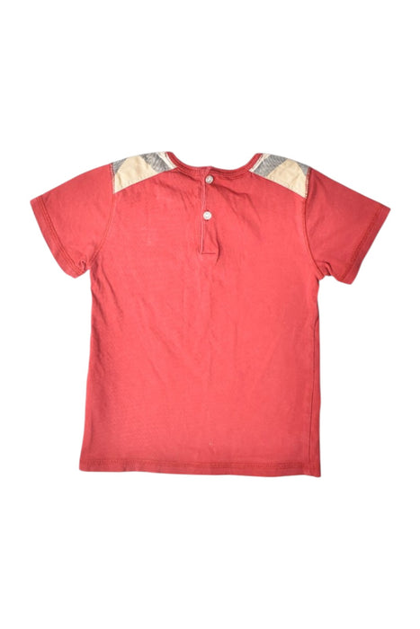 A Red Short Sleeve T Shirts from Burberry in size 2T for boy. (Back View)