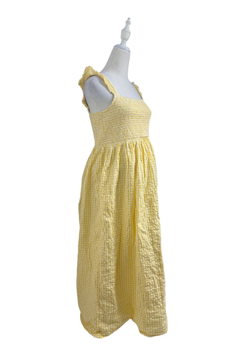 A Yellow Sleeveless Dresses from Jojo Maman Bébé in size Maternity-S for maternity. (Front View)