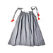 A Grey Sleeveless Dresses from Le Petit Society in size 2T for girl. (Front View)