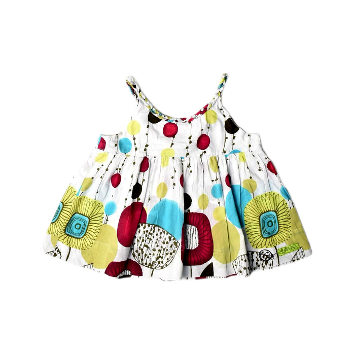 A Multicolour Sleeveless Dresses from Catimini in size 3T for girl. (Front View)