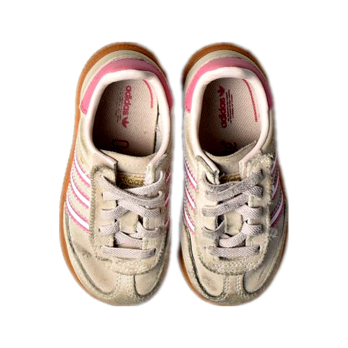 A Beige Sneakers from Adidas in size 18-24M for girl. (Back View)