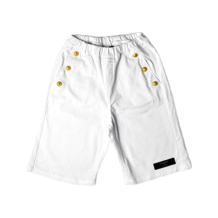 A White Shorts from Balmain in size 12Y for girl. (Front View)