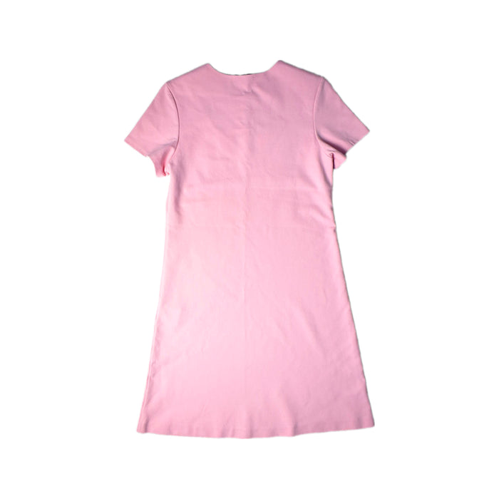 A Pink Short Sleeve Dresses from Young Versace in size 14Y for girl. (Back View)