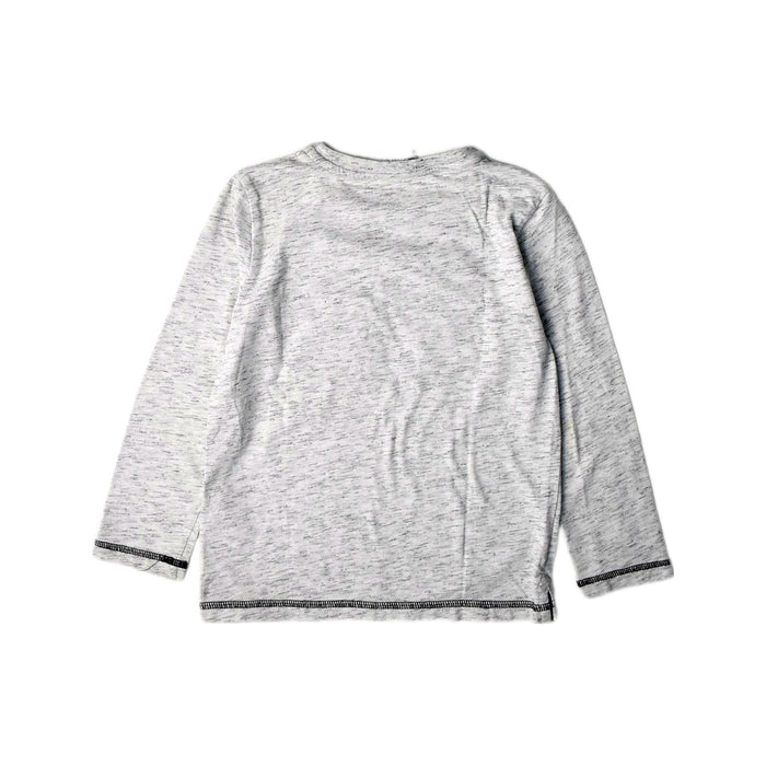 A Grey Long Sleeve Tops from Karl Lagerfeld in size 4T for boy. (Back View)