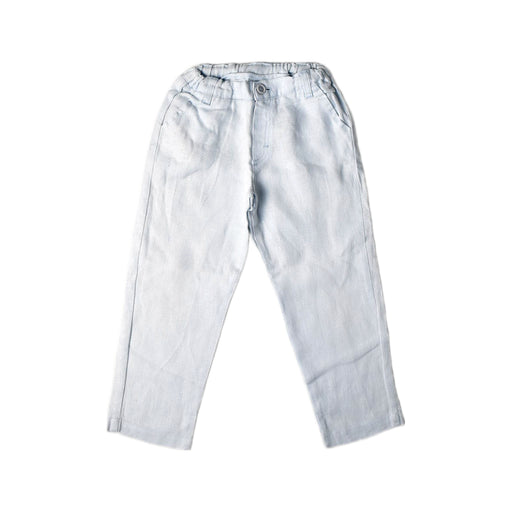 A Blue Casual Pants from Tutto Piccolo in size 3T for boy. (Front View)