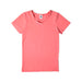 A Pink Short Sleeve T Shirts from Petit Bateau in size 10Y for girl. (Front View)