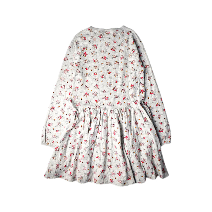 A Grey Long Sleeve Dresses from Petit Bateau in size 12Y for girl. (Back View)