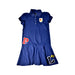 A Blue Short Sleeve Dresses from Polo Ralph Lauren in size 12Y for girl. (Front View)