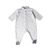 A White Long Sleeve Jumpsuits from Petit Bateau in size 3-6M for boy. (Front View)