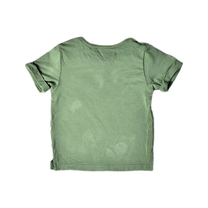 A Green Short Sleeve T Shirts from Raph and Remy in size 0-3M for boy. (Back View)