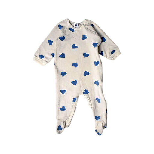 A White Long Sleeve Jumpsuits from Petit Bateau in size 6-12M for neutral. (Front View)