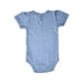 A Blue Short Sleeve Bodysuits from Jamie Kay in size 6-12M for girl. (Back View)