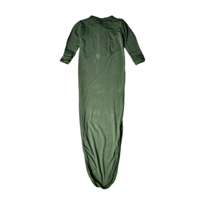 A Green Onesies from Raph and Remy in size 0-3M for boy. (Back View)