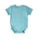 A Blue Short Sleeve Bodysuits from Raph and Remy in size 0-3M for neutral. (Front View)
