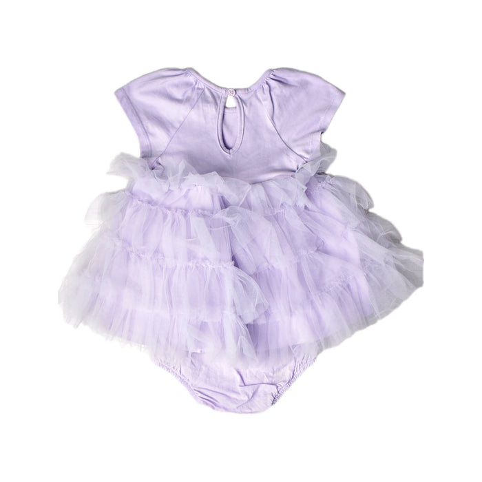 A Purple Dress Sets from Mothercare in size 0-3M for girl. (Back View)