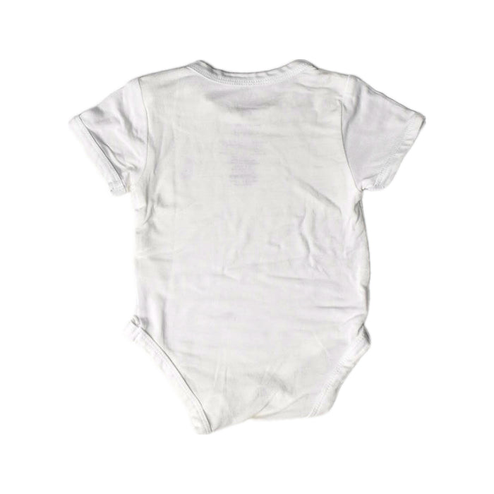 A White Short Sleeve Bodysuits from Raph and Remy in size Newborn for neutral. (Back View)