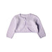 A Purple Cardigans from Mothercare in size 0-3M for girl. (Front View)