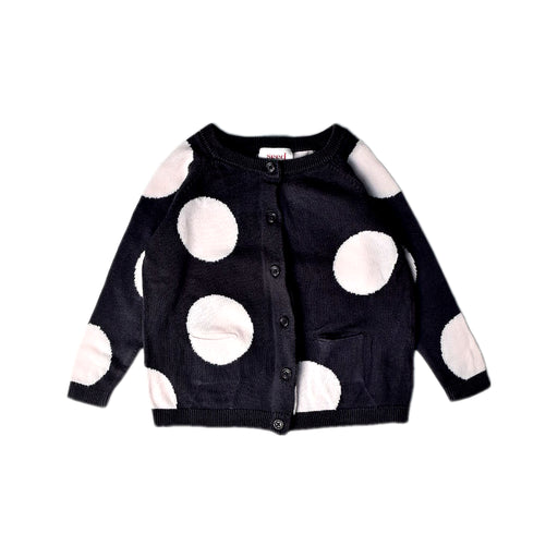 A Black Cardigans from Seed in size 2T for girl. (Front View)