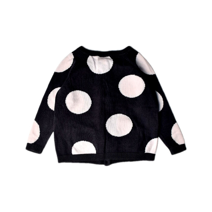 A Black Cardigans from Seed in size 2T for girl. (Back View)