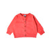A Pink Cardigans from Petit Bateau in size 6-12M for girl. (Front View)