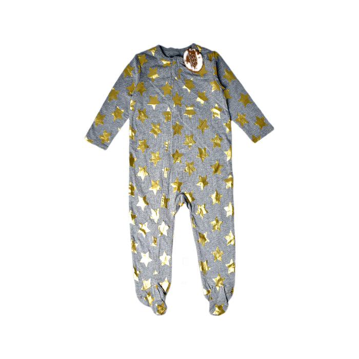 A Grey Long Sleeve Jumpsuits from Egg by Susan Lazar in size 6-12M for neutral. (Front View)