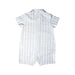 A White Short Sleeve Rompers from The Little White Company in size 12-18M for boy. (Back View)