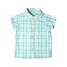 A Blue Short Sleeve Shirts from Monica + Andy in size 3T for boy. (Front View)