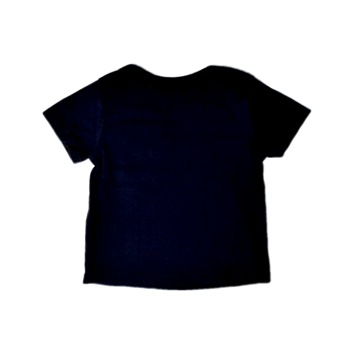 A Black Short Sleeve T Shirts from Comme Ca Ism in size 6-12M for boy. (Back View)