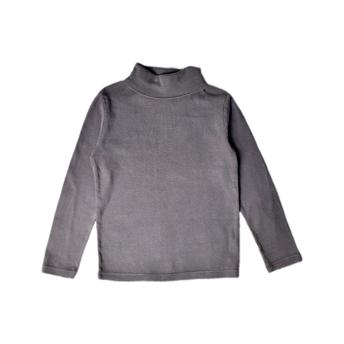 A Grey Long Sleeve Tops from Monoprix in size 4T for neutral. (Front View)