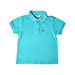 A Teal Short Sleeve Polos from Lacoste in size 3T for boy. (Front View)