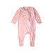 A Pink Long Sleeve Jumpsuits from Not Too Big  in size 3-6M for girl. (Front View)