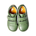 A Green Sneakers from Bobux in size 4T for boy. (Back View)