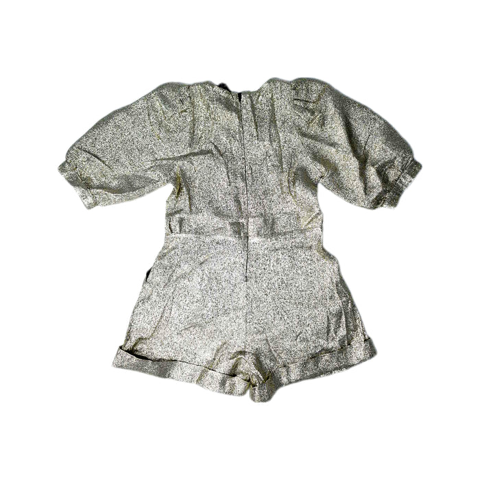 A Silver Long Sleeve Rompers from Stella McCartney in size 6T for girl. (Back View)