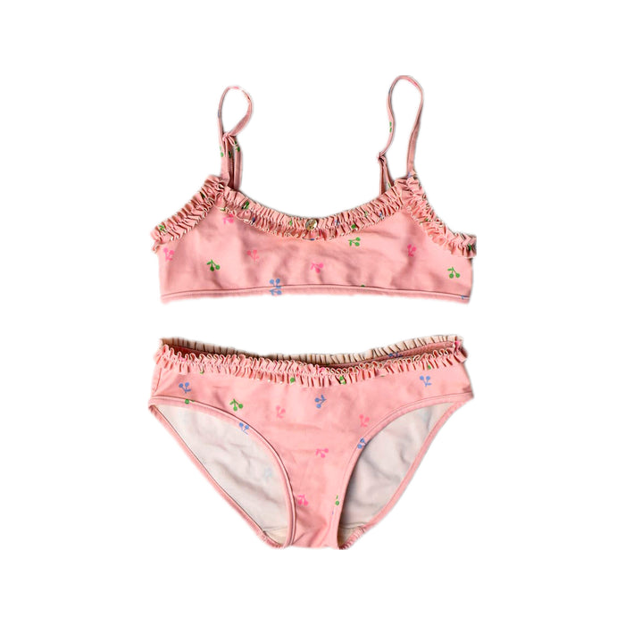 A Pink Bikinis from Bonpoint in size 8Y for girl. (Front View)