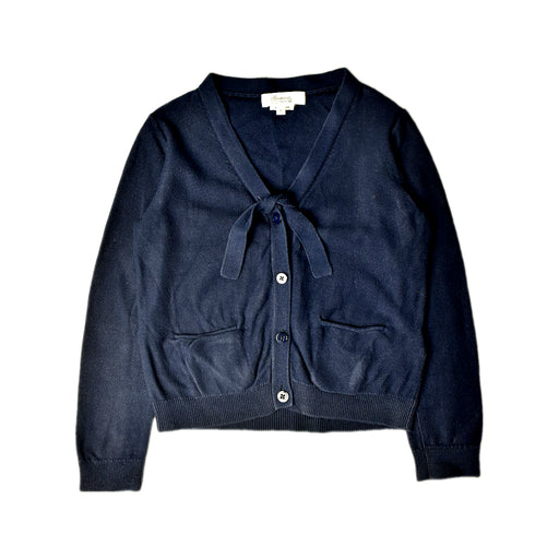 A Navy Cardigans from Bonpoint in size 8Y for girl. (Front View)