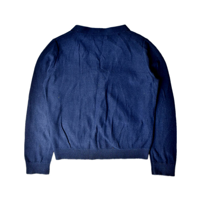 A Navy Cardigans from Bonpoint in size 8Y for girl. (Back View)
