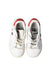 A White Sneakers from Adidas in size 4T for girl. (Back View)