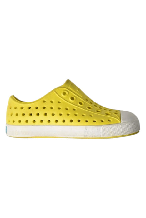 A Yellow Sneakers from Native Shoes in size 18-24M for neutral. (Front View)