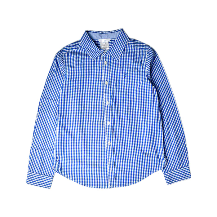 A Blue Long Sleeve Shirts from Jacadi in size 10Y for boy. (Front View)